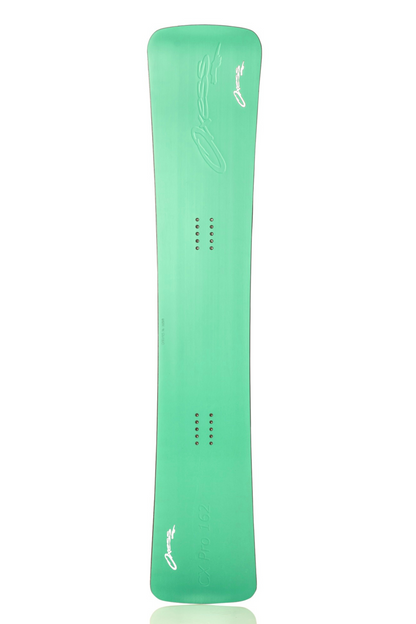 Oxess CX Pro topsheet with new design and mint color, premium finish for carving enthusiasts.